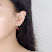 Pendientes de Corazón de Plata Esterlina 925 Regalo Perfecto para Mujeres - details 0