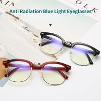 Gafas Antiradiación con Luz Azul Lentes de Reemplazo para Ordenador Calidad de Cristal Medio Metálico de Alta Calidad Gafas de Grau Femenino - details 0