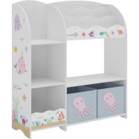 Estantería de Libros para Niños con Dos Cajones Plegables Diseño de Dinosaurio 100 x 93 x 30 cm - details 7