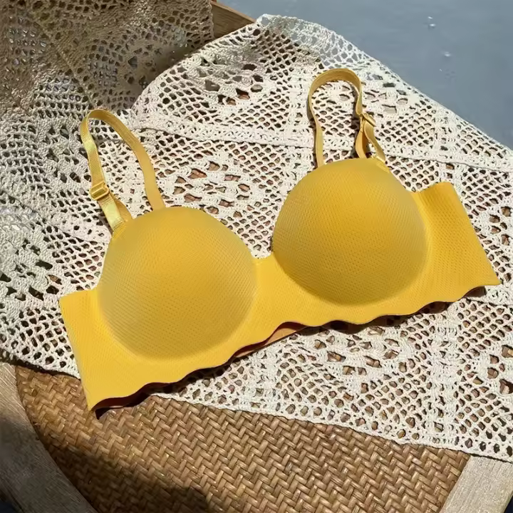 Lencería inalámbrica de color sólido con correa de hombro extraíble para mujer, sujetadores sexys de una pieza, ropa interior sin costuras de realce para mujer - 1