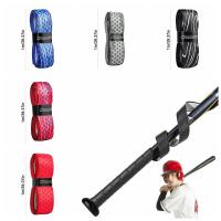 Cinta de agarre de murciélago a rayas de PU, banda elástica de sensación seca para béisbol, cinta resistente al desgaste, mango de raqueta de tenis de 1m, Unisex - details 0
