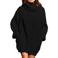 Suéteres de cuello alto para mujer, vestido de otoño e invierno - details 3
