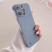 Funda de teléfono dura ultrafina sin bordes para iPhone 15 Plus 14 Plus 13 12 11 Pro Max, carcasa trasera mate a prueba de golpes sin marco - details 9