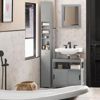Mueble de Baño de Alto Estante Estanterías con 2 Puertas y Cajón Blanco Tamaño 20x20x180cm - details 20