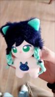 Mini Genshin Impact Venti WenDi Idol, muñeco de algodón de 10cm, muñecos de estrella de peluche, figura de juguete, regalo de cumpleaños - details 7