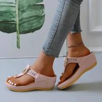 Sandalias de Verano 2025 para Mujeres Tallas Grandes Pantuflas de Plataforma Antideslizantes - details 0