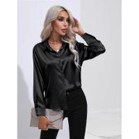 Camisa de satén para mujer, blusa de manga larga, nuevo estilo primavera/verano, ropa de mujer - details 76