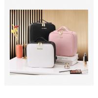 Estuche De Maquillaje Portátil Con Espejo Y Divisores Ajustables En 3 Colores Organizador Impermeable Para Cosméticos Regalo - details 6