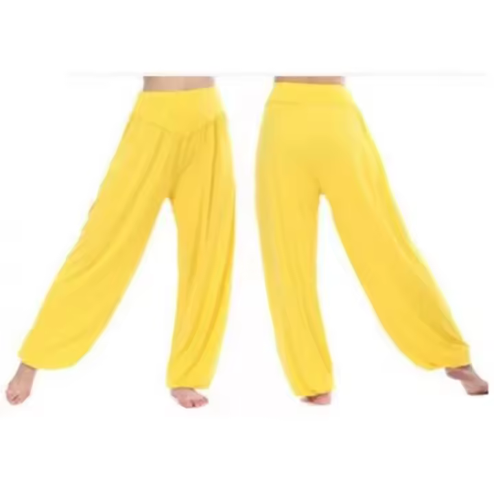 Pantalones de Yoga para mujer, mallas deportivas de talla grande, bombachos coloridos, baile, TaiChi - 1