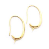 Latón color oro de 18 quilates, compatible con cuentas de medio agujero con ganchos de medio pasador para pendientes, joyería de alta calidad, accesorios para manualidades. - details 94