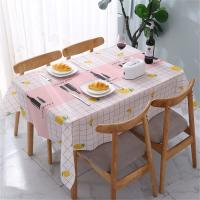 Mantel de plástico PVC impermeable a prueba de aceite para mesa de comedor de cocina, cubierta rectangular impresa, antiincrustante - details 4