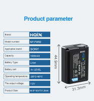 HQIX para Sony ZV-E10 DSC-RX10III RX10II NEX-6 7 3 C3 3N 5N 5T 5R 5C F3 E10 ILCE-QX1 A7M2 A7S Cámara NP-FW50 batería de cargador doble - details 4