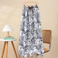 Pijama de algodón con burbujas para mujer, pantalones casuales de verano nuevos para el hogar, estilo delgado, se pueden usar al aire libre, pantalones antimosquitos, pantalones largos sueltos de talla grande - details 1
