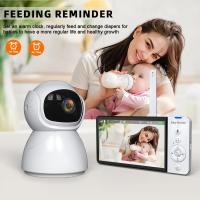 Monitor para Bebé con Cámara y Visión Nocturna, Pantalla LCD de 5", 20 Horas de Duración de la Batería, Alcance de 300M, Comunicación Bidireccional, Sensor de Temperatura, 360 °   Inclinación, resolución de video 1080p, no requiere wifi - details 3