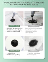 Pegamento Rápido de Ojos de Pestañas de Alta Duración Aroma Bajo Adhesivo Duradero para Extensiones de Pestañas 5ml o 10ml - details 3