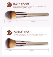 Juego de brochas de maquillaje profesional para mujer, alta calidad, belleza, maquillaje coreano, cosméticos, 10 Piezas - details 7