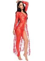 Camisón Sexy para mujer, lencería secreta, vestidos de baile transparentes, picardías, abrigos eróticos de noche, ropa interior larga de tentación - details 3