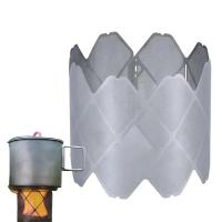 Bloqueador de viento para acampar, parabrisas de acero inoxidable, luz para Picnic, cocina, estufa, parabrisas - details 4