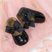 Zapatos de bebé con lazo, suela de goma, zapatillas de Ballet de PU antideslizantes, zapatos de vestir para niña, zapatos de cuna para niño pequeño - details 21