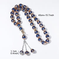Brazalete Tasbih Islam musulmán cuentas de oración Tasbeeh contador Zikr Rosario cuentas Masbaha pulseras de meditación para mujeres y hombres - details 4