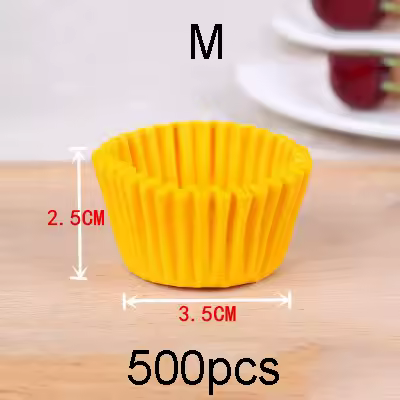 Separadores de papel coloridos para magdalenas y magdalenas, bandeja para dulces de Chocolate, taza de papel antiaceite, paquete para hornear de fiesta, 500/1000 piezas - 1
