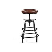 Juego de 2 Taburetes de Bar Altura Ajustable Diseño Industrial de Metal - details 10