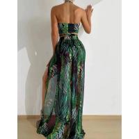 2025 Bikini con cuello cruzado, traje de baño hueco y vestido de playa, traje de baño sexy de 3 piezas para mujer, ropa de playa acolchada, natación de verano - details 6