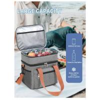 Bolsa de almuerzo multifuncional de doble capa para mujeres y hombres, fiambrera de Picnic de viaje de gran capacidad con correa para el hombro - details 1