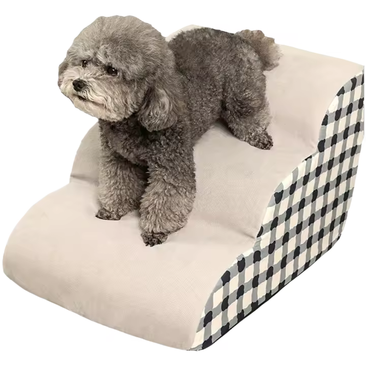 Escaleras Para Mascotas Portátiles Antideslizantes Para Perros Y Gatos Pequeños Cama De Teddy Alcancía De Subida a La Cama - 1