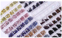 Piedras Preciosas KADS para Arte de Uñas 1500Pcs Rhinestones Flatback Round Crystal Diamond Decoración de Manicura Accesorios de Belleza Artificiales - details 9