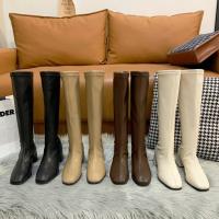 Botas De Cabeza Cuadrada Para Mujer, Nuevas Botas De Mujer De Tacón Cuadrado De Tacón Alto De Moda - details 5