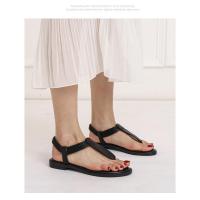 Sandalias Mezzanine para Mujer 2025 Nuevo Estilo Retro Romano con Combinación de Colores Simple - details 5