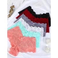 6 piezas de tangas de encaje floral, lencería cómoda y transpirable, bragas sexys para damas - details 7