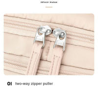 Bolsa de montañismo Bolsa de gimnasio para computadora portátil de 17 pulgadas Mujer de 15,6 pulgadas con múltiples compartimentos de almacenamiento Recomendado para uso diario y escolar Hecho de nailon - details 9