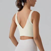 Hmidou-Sujetador deportivo para mujer, ropa interior Sexy de realce para Yoga, correr, gimnasio, Tops de Fitness, camiseta sin mangas de verano - details 7