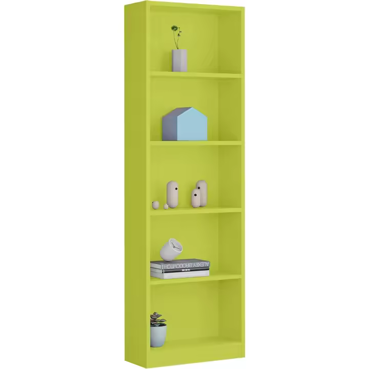 Librería Vertical, Modelo I-Joy, Acabado en Color Blanco Artik, Medidas - 1
