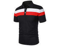 Polo de golf a rayas para hombre, camiseta de manga corta con solapa, ropa deportiva transpirable, camisetas de verano - details 5