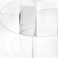 Caja de almacenamiento de cosméticos de plástico, estante transparente creativo para el cuidado de la piel, tubo de almacenamiento de brochas de maquillaje multifunción de gran capacidad - details 6