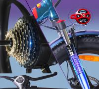 FAFREES F20 Pro Bicicleta Eléctrica Plegable, Freno de Doble Disco+SHIMANO de 7 Velocidades, Neumáticos de 20*3,0 Pulgadas, Velocidad Máxima de 25km/h, Batería de 36V 18Ah, Autonomía Máxima de 120-150 km en Modo de Asistencia, Negro - details 3
