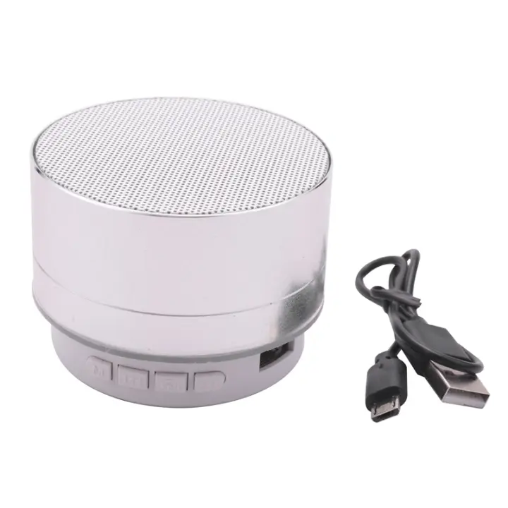 Minialtavoz inalámbrico con Bluetooth, altavoz de música con Supergraves para tableta, color gris plateado - 1