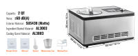 SucceBuy Máquina automática para hacer helados 2QT, compresor incorporado, 4 modos, máquina para hacer sorbetes y helados de acero inoxidable, pantalla digital, sin precongelación, eléctrica - details 6