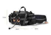 Riñonera de pesca multifuncional, equipo de pesca de viaje, portátil, para pesca al aire libre, senderismo, ciclismo, escalada, bolsa de almacenamiento grande - details 2