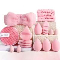 Conjunto de licuadora de belleza de color sólido, huevo de maquillaje de huevo de maquillaje de soplo de botella de deriva - details 1