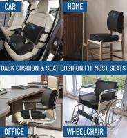 Cojín de Confort para Silla de Oficina Set de Cojín Viscoelástico para Asiento y Respaldo con Gel - details 5
