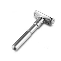 Nueva afeitadora de seguridad ajustable para hombres Afeitadora plegable de doble hoja - details 0
