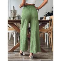 Pantalones de pierna recta informales de color liso para mujer - details 3