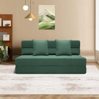 70 x 190 cm Sillón Cama Plegable, Sofá Cama Plegable con Espuma de Memoria y Almohada, Colchón de Suelo para Yoga, Oficina, Salón, Futon Sofá Cama Portada Lavable Unos, Gris Claro - details 47