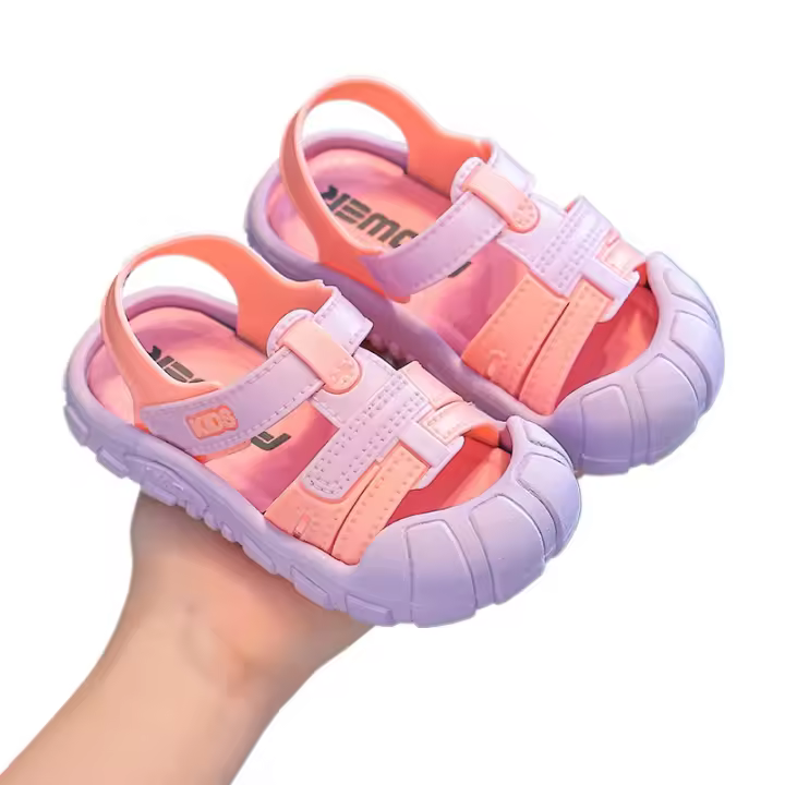 Zapatillas de verano para niños y niñas, antideslizantes, con suela suave de dibujos animados, sandalias de bebé. - 1