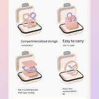 Organizador de pastillas de viaje portátil, pastillero semanal hermético con 7 compartimentos, contenedor de vitaminas de tamaño pequeño y grande a prueba de humedad - details 4