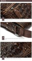 Bolso crossbody de moda para hombres hecho de cuero genuino, bolso flip crossbody para hombres, bolso de hombro casual para hombres - details 30